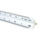 30cm Plastic Metric Scale Drafting Supplies, Ruling and Measuring Tools, Triangular Scales, Triangular Metric Scales