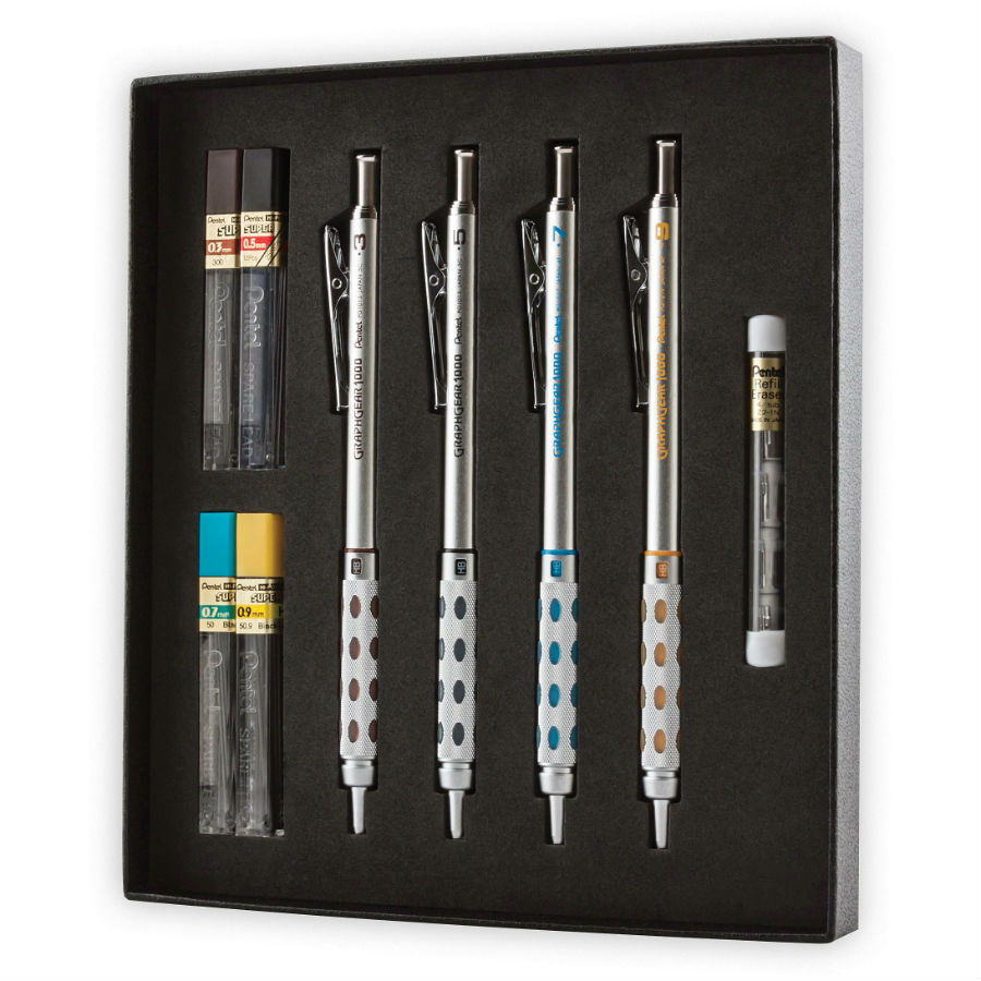 Pentel GraphGear 1000 Premium Mechanical Pencil Set