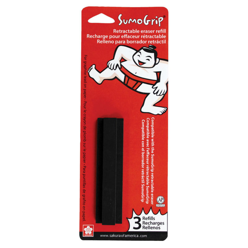 Sakura SumoGrip Premium Open-cell Technology Block B80 Eraser, 3