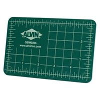 3.5" x 5.5" Professional Cutting Mat Drafting Supplies, Cutting Tools and Trimmers, Cutting Mats, Alvin Green and Black Cutting Mats