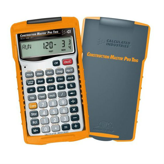 Calculated Construction Master Pro Trig Calculator 4080 w/Spare LR44 Batteries
