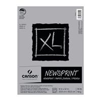 XL Newsprint Pad Drafting Paper and Drawing Media, Sketchbooks and Sketch Pads, Newsprint