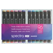 SBASIC96AD : Chartpak Spectra AD Marker - 96 Pc Basic Set