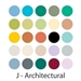 SETJ : Chartpak Architectural - Set of 25 Markers