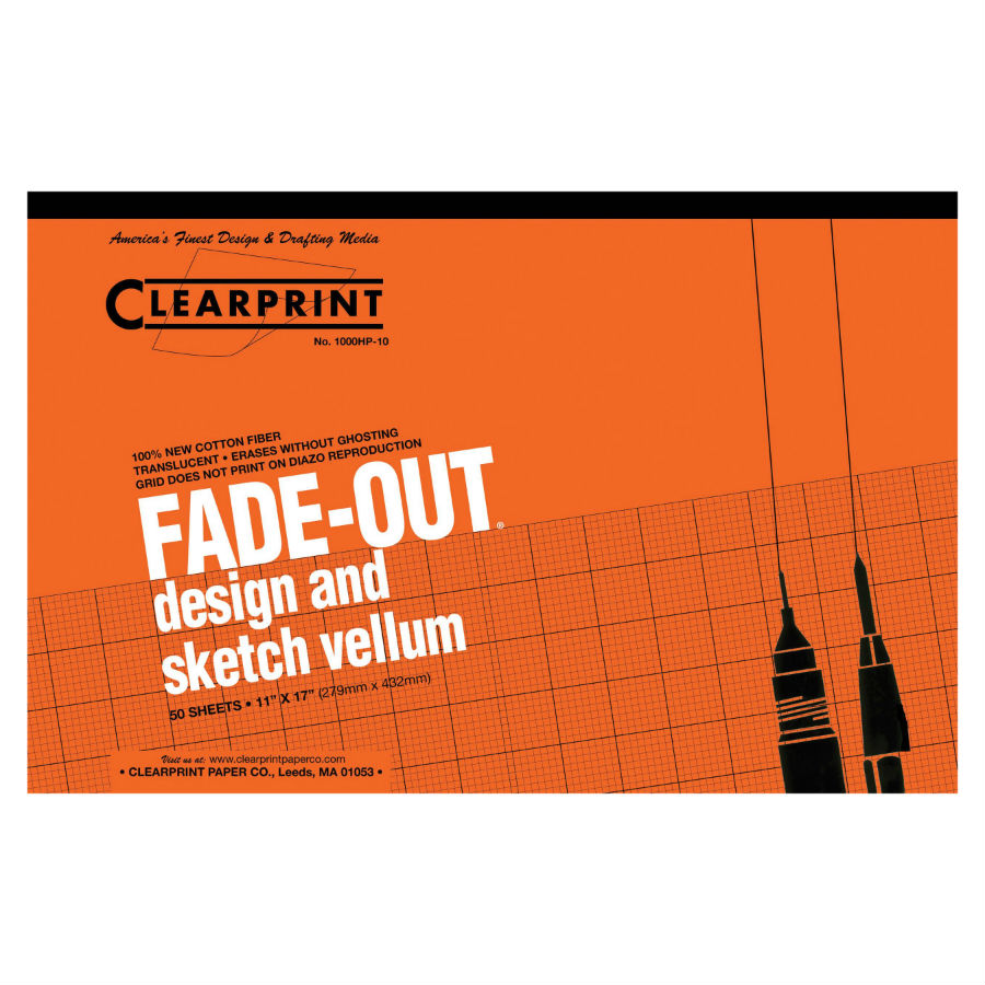 Clearprint 11x17 Engineering Vellum 10 Sheets 100% New Cotton