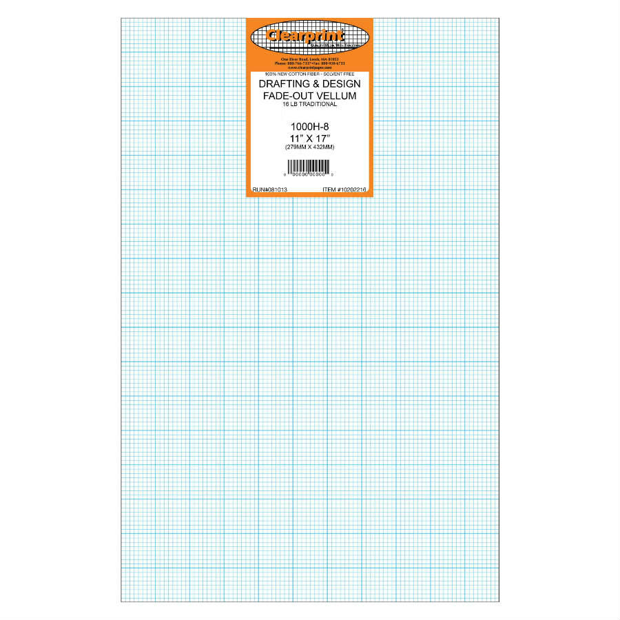 Clearprint Vellum 1000H 11X17 Pk/92 Sheets