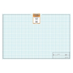 24 x 36 Vellum Sheets 1000HTS-10 - 10x10 Grid and Title Block 