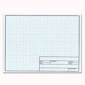 11 x 17 Vellum Sheets 1000HTS-10 - 10x10 Grid with Title Block 