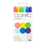 Ciao Marker 6 Color Set - Brights 