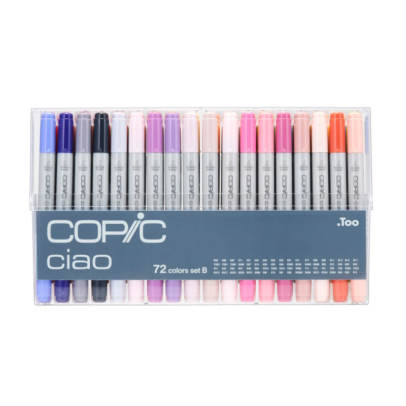 Copic Ciao Marker 72 Color Set - Set B #CMI72BV2
