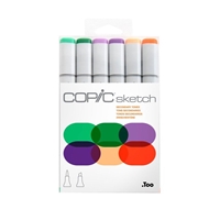 Sketch Marker 6-Color Set - Secondary Tones 