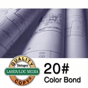 30" x 500 Roll - 20lb. YELLOW Tint Bond - 3" Core - Carton of 2 