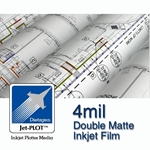 24" x 120 Roll - 4mil Double Matte Inkjet Film - 2" Core 
