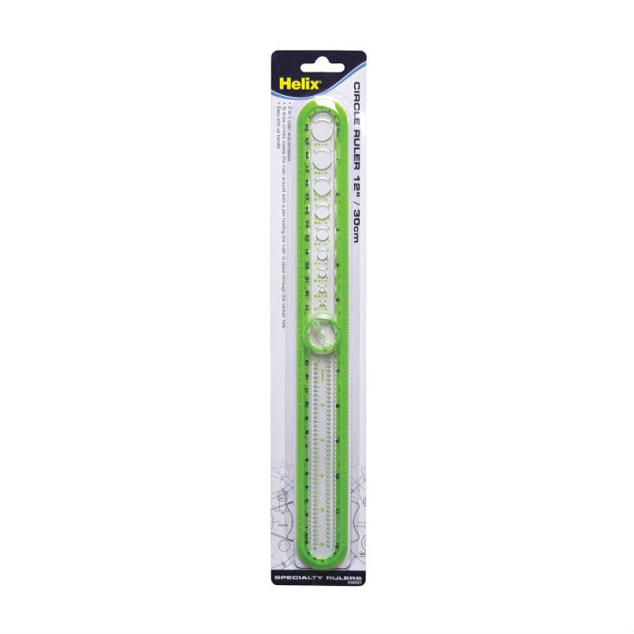 Helix Circle Ruler - 12, Assorted