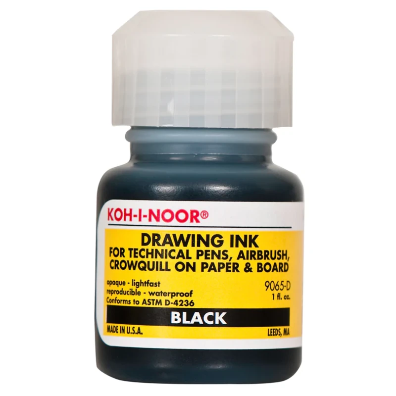 INK Black India Ultradraw Rapidograph 3/4 OZ