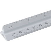 Utoolmart Plastic Triangular Big Scale Ruler 300mm Total Length Drafting  Measuring Tool for Engineering Design Architectural Drawing 1pcs