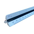 12" Color-Coded Plastic Engineering Scale Drafting Supplies, Ruling and Measuring Tools, Triangular Scales, Triangular Engineering Scales