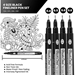 Blackliner Fineliners 4-Pen Set - Broad - BL700412