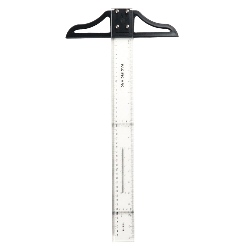 T Square Ruler Acrylic Clear Ruler For Drawing 6 Inches T Ruler T