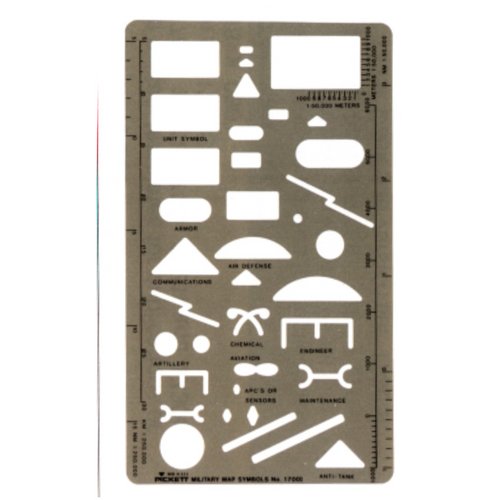 Mapping Symbols Alvin General Purpose Pocket Template Ideal for Planning and Drafting