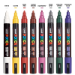 8-Color Paint Marker Set - PC-5M Medium - Dark Colors - PX292037000