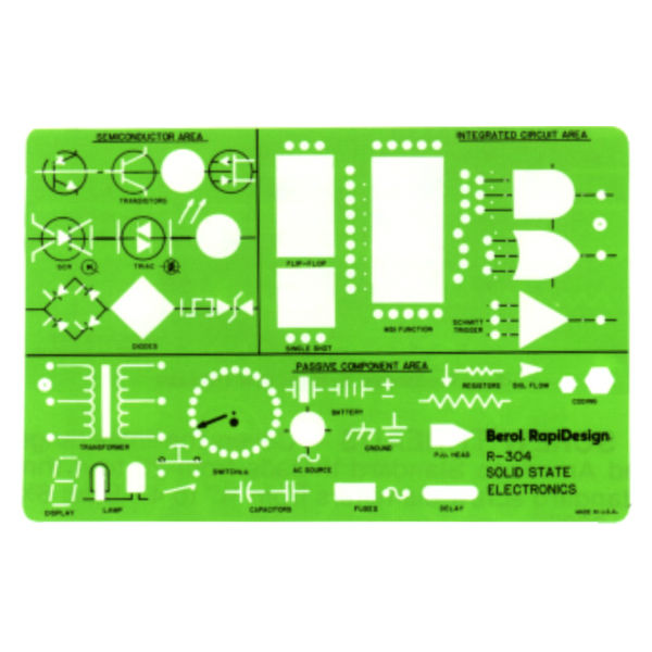 304R : Chartpak Solid State Electronics Template