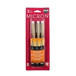 Pigma Micron Pen Sets - Black Art Supplies, Art Markers, Drawing and Sketching Markers, Pigma Micron Fine Line Design Pens