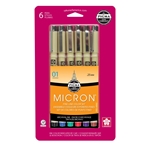 Pigma Micron Pen Sets - Assorted Colors Art Supplies, Art Markers, Drawing and Sketching Markers, Pigma Micron Fine Line Design Pens