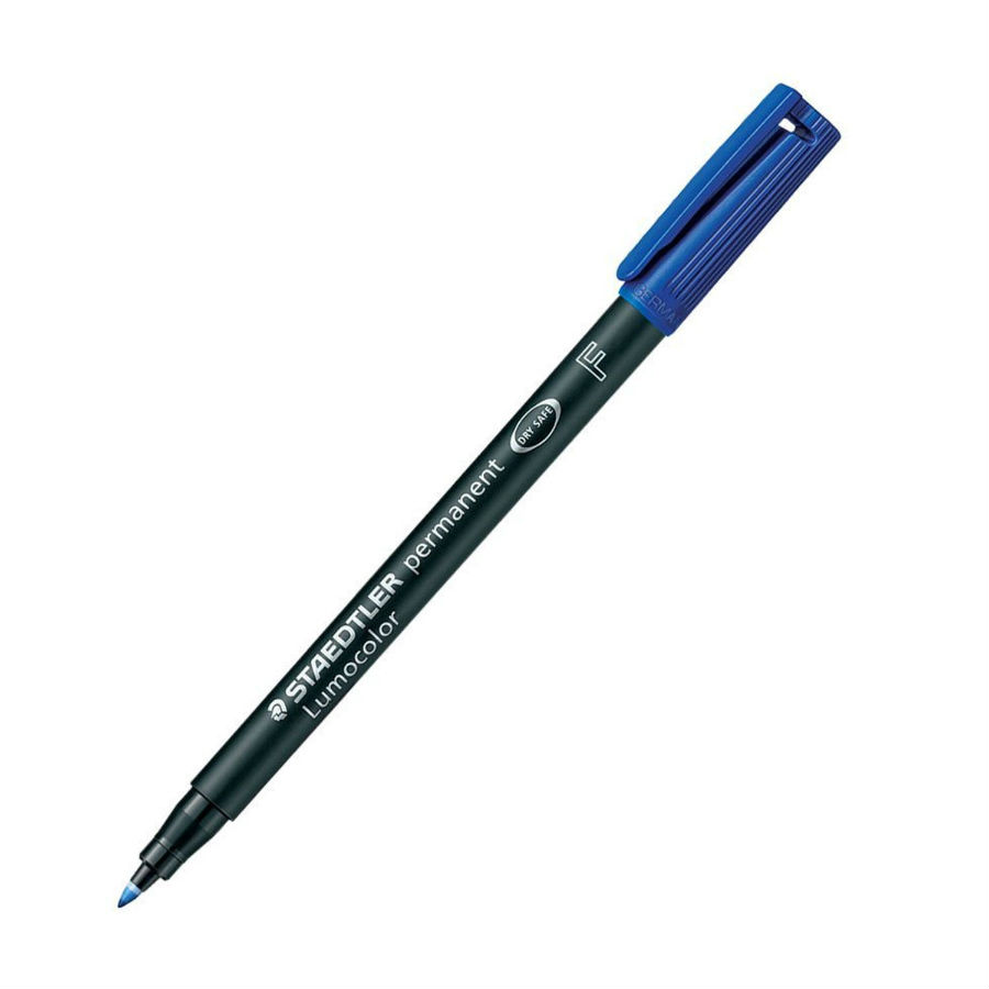 Staedtler Lumocolor Permanent Pen - Fine - Blue