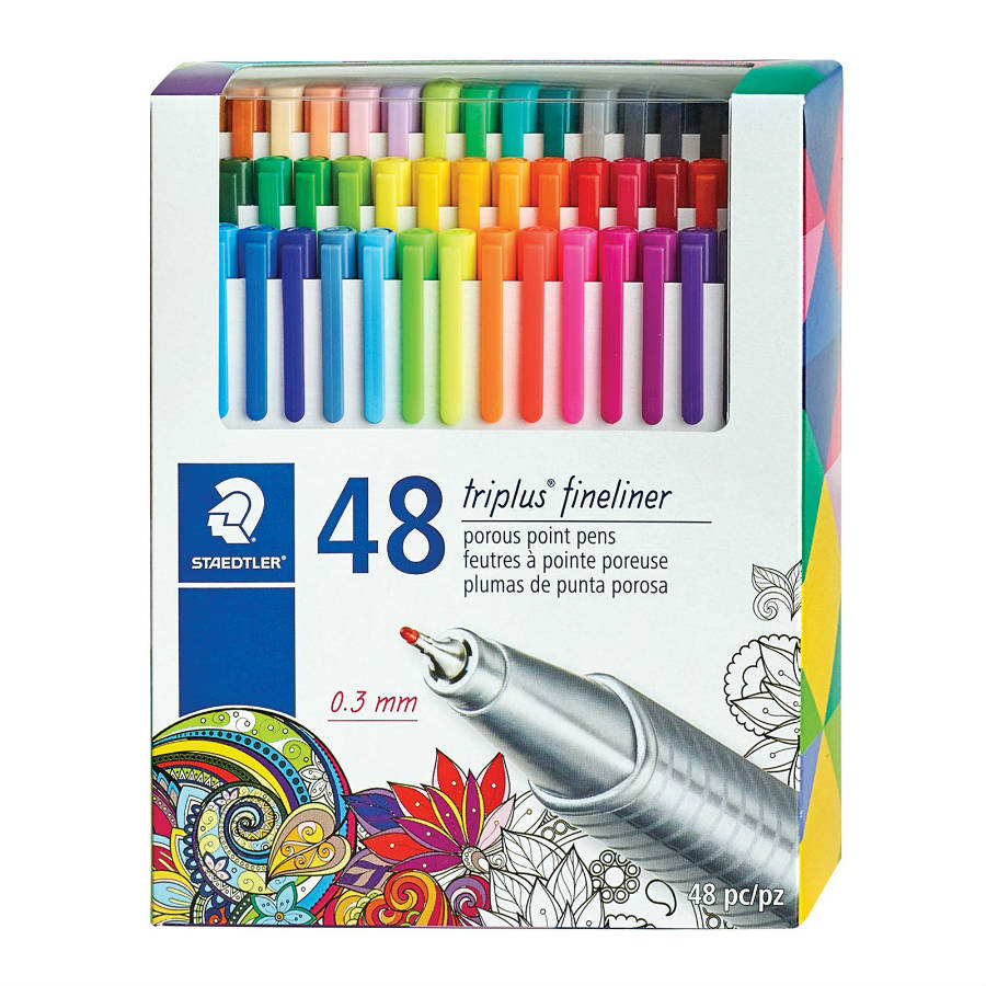 Staedtler Triplus Fineliner - Set of 48 Colors #334 C48LU (DISC)