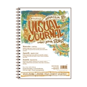 Visual Journal - Watercolor Book Drafting Paper and Drawing Media, Sketchbooks and Sketch Pads, 5.5" x 8" Visual Journal Watercolor Book
