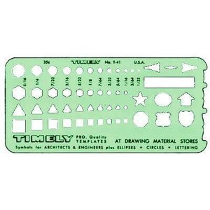T-83M GENERAL METRIC TEMPLATE [T-83M] - $7.70 : Timely Drafting Templates,  Die-cut Drafting Templates