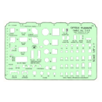1/8" Scale Office Planner Template 