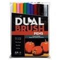 Dual Brush 10-Pen Set - Primary Colors