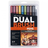 Dual Brush 10-Pen Set - Muted Colors 