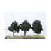 3" to 4" Medium Green Trees - WSTR1507
