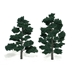 6" to 7" Dark Green Trees - WSTR1517