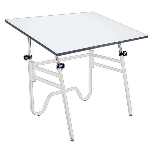 OP42-4 : Alvin 31" x 42" Opal Drafting Table, Base Color: White