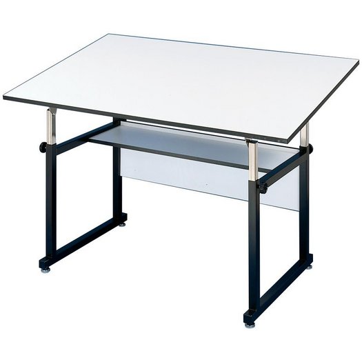 WM48-3-XB : Alvin 36" x 48" WorkMaster Drafting Table, Base Color: Black