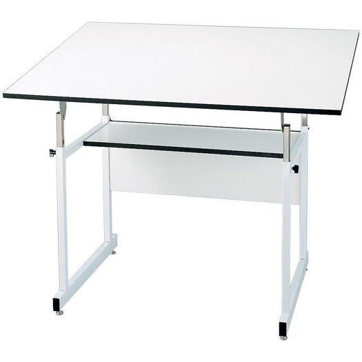 WMJ48-4-XB : Alvin 36" x 48" WorkMaster Jr. Drafting Table, Base Color: White
