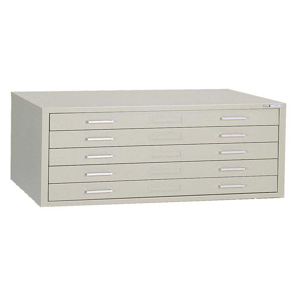 7667 : Mayline 5-Drawer Museum Flat File for 24" x 36" Media